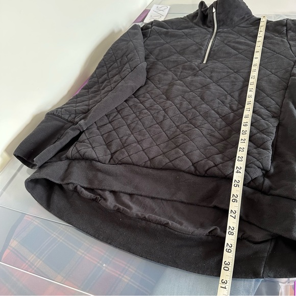 Lululemon Women's Forever Warm Quilted Quarter Zip Pullover Sweatshirt Size 10 - Picture 15 of 15